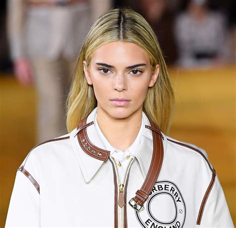 Kendall Jenner With Blonde Hair at Burberry London 